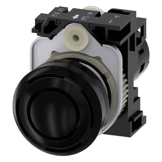 Siemens SIRIUS ACT Akustischer Melder 24V AC/DC 90dB IP40 22mm Kunststoff Schwarz 3SU1200-6KB10-1AA0