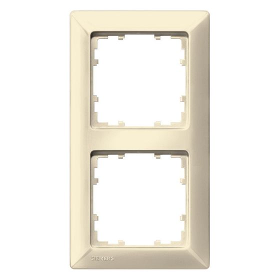 Siemens DELTA line Rahmen 2fach 151x80mm glänzend Elektroweiß 5TG25820