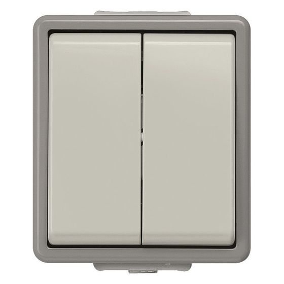 Siemens Serienschalter DELTA Fläche Aufputz IP44 250V 10A Kunststoff Grau 66x75x54mm 5TA4705