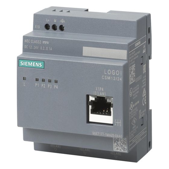 Siemens LOGO! CSM 12/24 Compact Switch Modul 4x RJ45 12/24V IP20 90x71,5x58,2mm 6GK71771MA200AA0