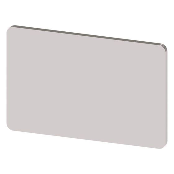 Siemens Bezeichnungsschild rechteckig 17,5x27mm Silber ohne Aufschrift 3SU19000AD810AA0