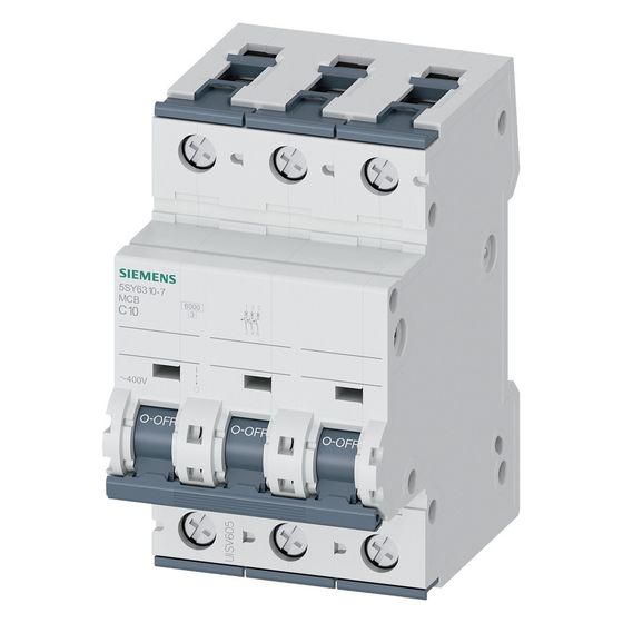 Siemens Sicherungsautomat 5SY6310-7 3-polig C 10A 400V 6kA
