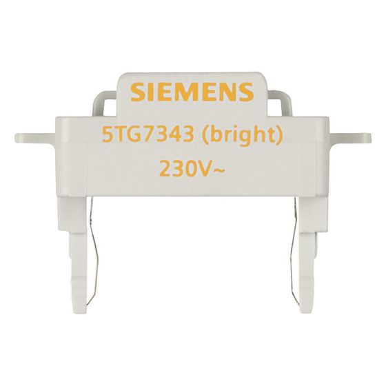 Siemens DELTA LED-Leuchteinsatz für Schalter und Taster 230V orange Stecksockel 5TG7343