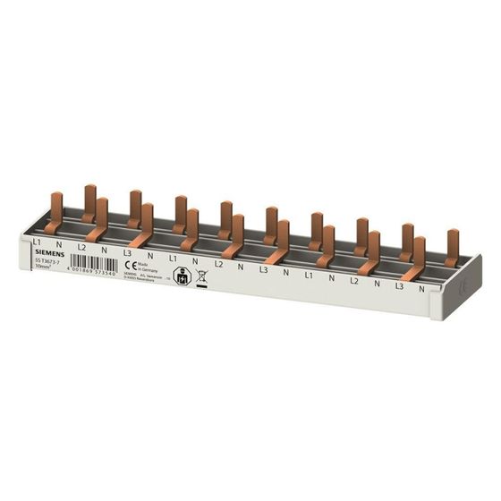 Siemens Stiftsammelschiene 10mm2 9TE 4-phasig 166mm isoliert 5ST3673-7