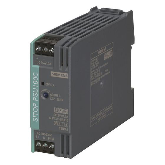 Siemens SITOP PSU100C geregelte Stromversorgung 24V 1,3A 30W 120-230VAC 6EP13315BA10