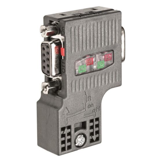 Siemens SIMATIC DP Anschlussstecker für PROFIBUS 90 Grad Kabelabgang IP20 15,8x59x35,6mm 6ES79720BB520XA0