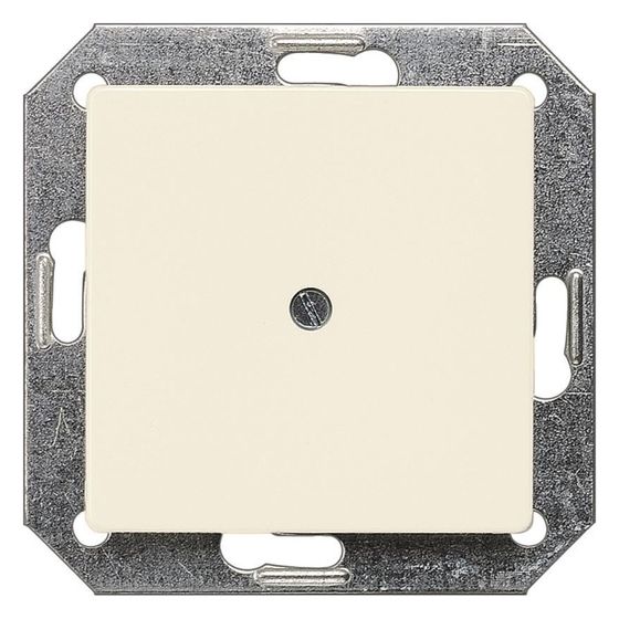 Siemens Blindplatte DELTA i-system 55x55mm Titanweiß glänzend inkl. Tragrahmen 5TG2558