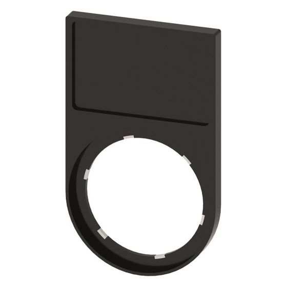 Siemens SIRIUS ACT Schildträger flach abgerundet schwarz für 17,5x27mm Schild 29,8x49,8mm 3SU19000AH100AA0