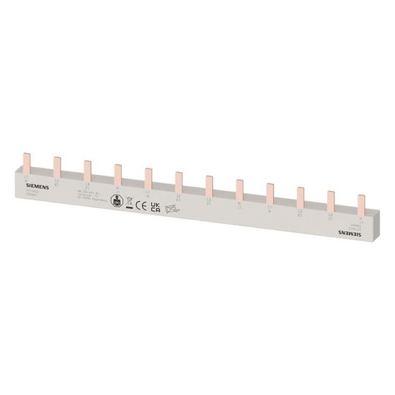 Siemens Stiftsammelschiene 10mm2 4-phasig 12TE 210mm berührungssicher 5ST3622
