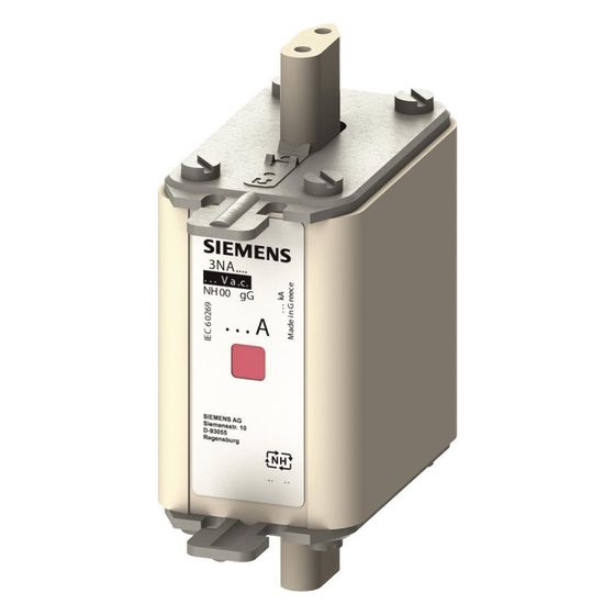 Siemens NH-Sicherungseinsatz NH00 80A 500V AC/250V DC gG Kombikennmelder 3NA78247