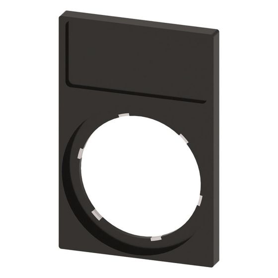 Siemens SIRIUS ACT Schildträger Rahmen 22mm 44,8x29,8mm Schwarz 3SU1900-0AN10-0AA0