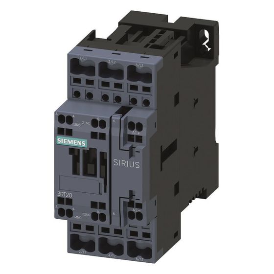 Siemens SIRIUS Leistungsschütz 3RT2026-2BB40 11kW 24V DC 1S+1Ö Federzuganschluss Baugröße S0