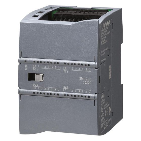 Siemens SIMATIC S7-1200 Digitale E/A SM1223 16DI/16DO 24VDC 16 Eingänge 16 Transistor-Ausgänge 100x70x75mm 6ES72231BL320XB0