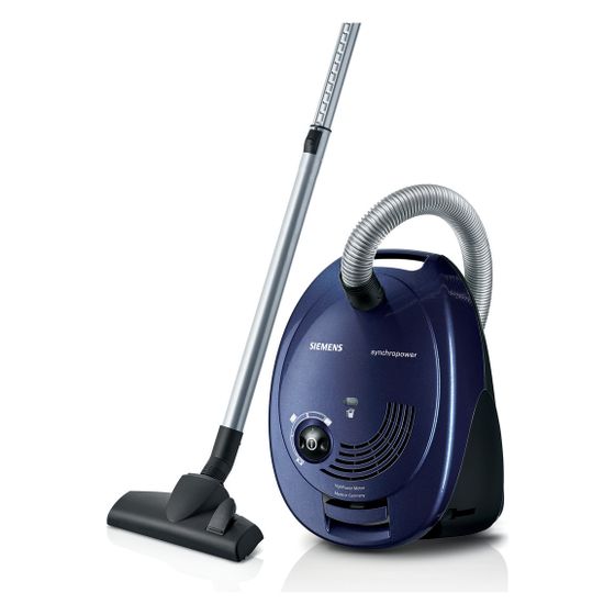 Siemens Bodenstaubsauger VS06A111 600W 4l 9m Blau mit Hygienefilter und Teleskoprohr 255x287x400mm