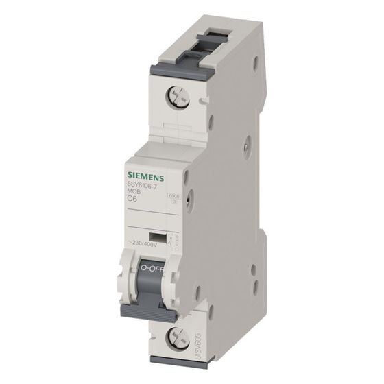 Siemens Sicherungsautomat 5SY6106-7 1-polig C 6A 6kA 70mm