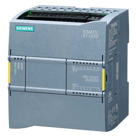 Siemens SIMATIC S7-1200F CPU 1212 FC Kompakt-CPU 8 DI 6 DO 2 AI 150kB 20,4V DC 100x90x75mm 6ES7212-1AF40-0XB0