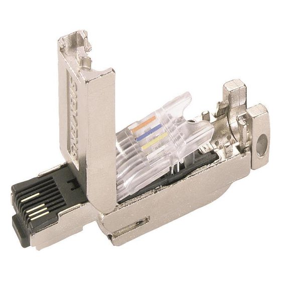 Siemens RJ45 Steckverbinder IE FC Plug 180 180 Grad Kabelabgang IP20 13,7x16x55mm 6GK19011BB102AA0