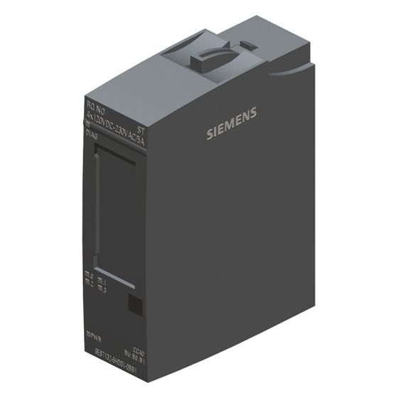Siemens SIMATIC ET 200SP Digitalausgabemodul 4 Relais 20x73x58mm 6ES7132-6HD01-0BB1