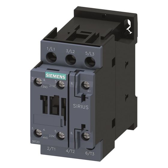 Siemens SIRIUS Leistungsschütz 3RT2023-1AP00 4kW 230V 50Hz 3-polig 1S+1Ö Schraubanschluss Baugröße S0