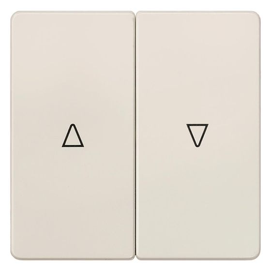 Siemens Wippe 2fach DELTA i-system mit Symbol Auf/Ab 55x55mm Titanweiß 5TG6214