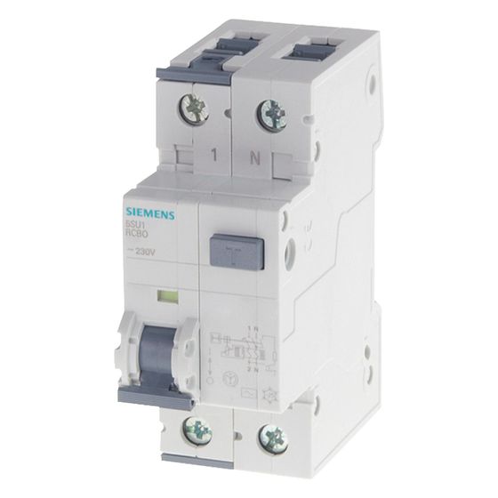 Siemens FI/LS-Schalter 5SU1354-7KK16 Typ A 10kA C 16A 30mA 2TE