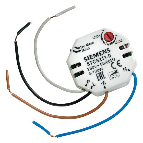 Siemens LED-Lampendimmer Unterputz 4-100W 230V 5TC8211-0