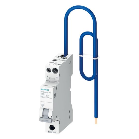 Siemens Brandschutzschalter AFDD+LS B10 2pol 230V 1TE mit N-Leiter 5SV6016-6KP10