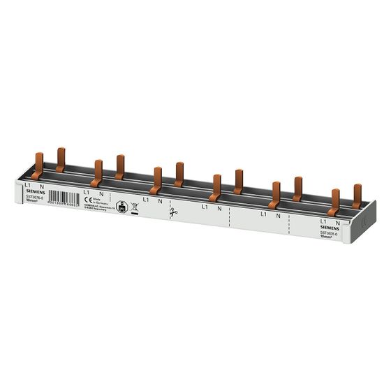 Siemens Stiftsammelschiene 10mm2 1p/N für 6x AFDD und 6x 1p FI/LS 12TE 5ST3676-0