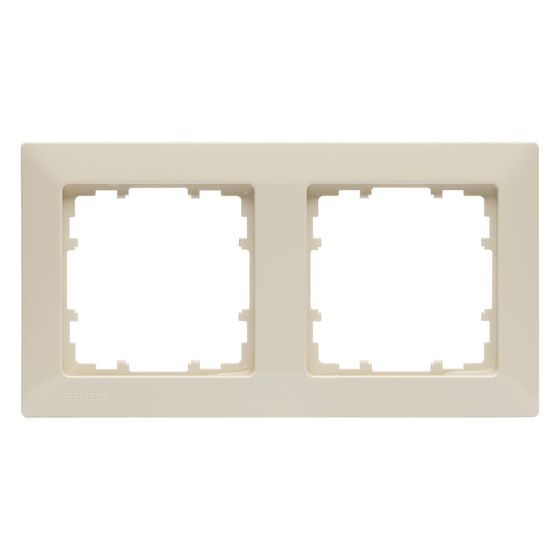 Siemens Rahmen 2-fach 151x80mm elektroweiß Thermoplast glänzend IP20 5TG2582-0