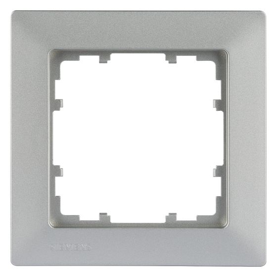 Siemens Rahmen 1-fach 80x80mm Aluminiummetallic