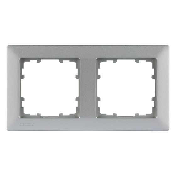 Siemens Rahmen 2-fach 151x80mm Aluminiummetallic