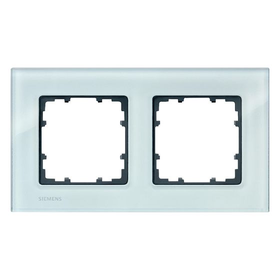 Siemens Rahmen 2-fach Echtglas 161x90mm kristallgrün 5TG1202