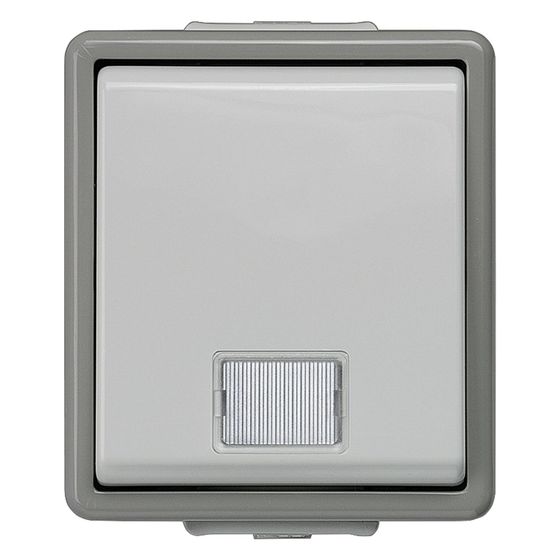 Siemens DELTA Fläche Kontrollschalter Aufputz IP44 10A 250V 75x66x54mm Grau 5TA4700