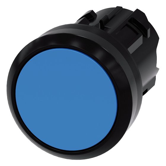 Siemens SIRIUS ACT Drucktaster 22,3mm rund flach tastend Kunststoff blau 3SU1000-0AB50-0AA0