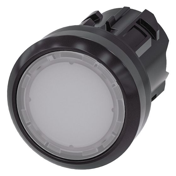 Siemens Drucktaster 3SU10000AB700AA0 flach rund 22,3mm Kunststoff schwarz