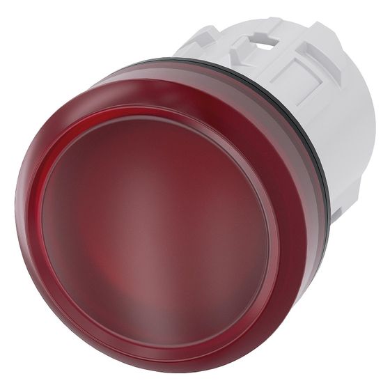 Siemens Leuchtmelder 3SU1001-6AA20-0AA0 rund glatt hoch IP67/IP69K 22,3mm Kunststoff schwarz