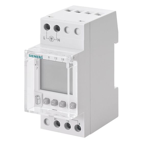 Siemens Wochenzeitschaltuhr Profi Digital 1-Kanal 230V 16A 56 Speicherplätze 7LF4521-0