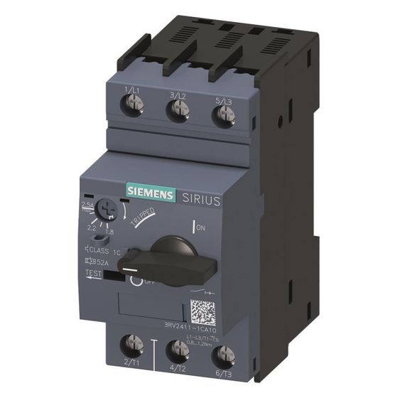 Siemens Trafoschutzschalter 3RV24111CA10 1,8-2,5A Schraubanschluss 97x45x97mm