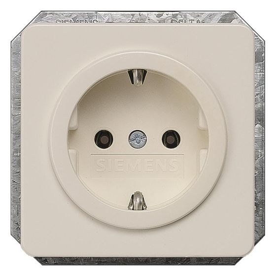 Siemens DELTA profil Schutzkontaktsteckdose 16A 250V Titanweiß Unterputz 5UB1403