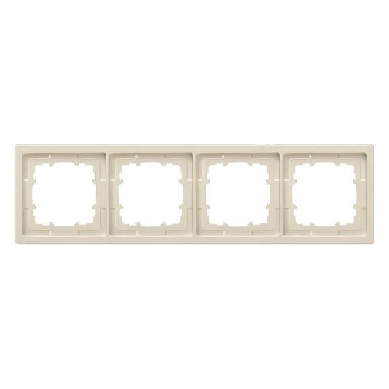 Siemens DELTA style Rahmen 4fach Titanweiß 295x82mm Kunststoff glänzend 5TG1324