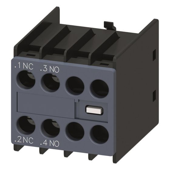 Siemens 3RH29111HA11 Hilfsschalterblock 1S+1Ö S00/S0 front Schraubanschluss
