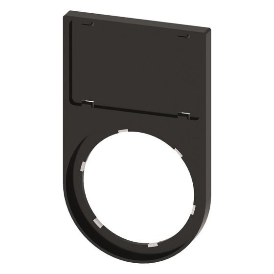 Siemens SIRIUS ACT Schildträger flach abgerundet schwarz für 17,5x27mm Schild 49,8x29,8mm 3SU19000AS100AA0