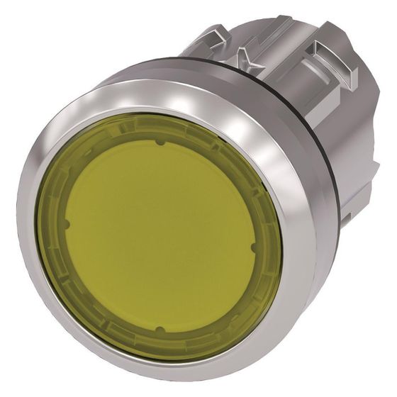 Siemens SIRIUS ACT Leuchtdrucktaster flach rund 22,3mm Metall gelb tastend 3SU1051-0AB30-0AA0