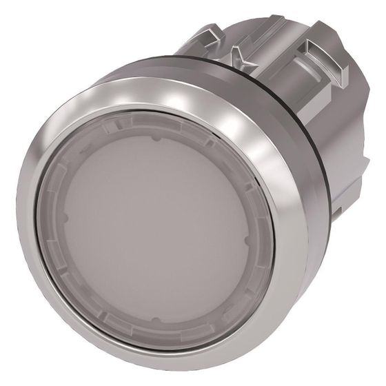 Siemens SIRIUS ACT Leuchtdrucktaster flach tastend 22,3mm Metall weiß 3SU10510AB600AA0