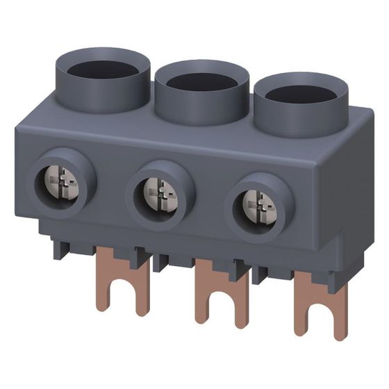 Siemens 3-Phasen-Einspeiseklemme für 3-Phasen-Sammelschienen Anschluss von oben Baugröße S00/S0 3RV29255AB