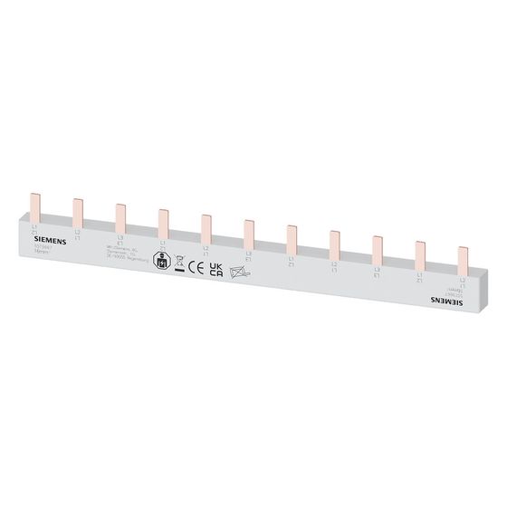 Siemens Stiftsammelschiene 3-phasig 10mm2 192mm 11TE isoliert 5ST3667