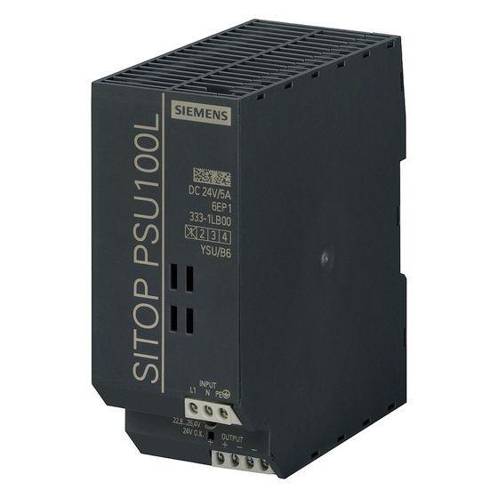 Siemens SITOP PSU100L Netzteil 24V 5A 120W 1-phasig IP20 125x50x120mm 6EP1333-1LB00