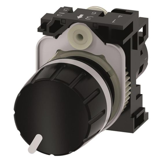Siemens Potentiometer 4700 Ohm 1W 22,3mm rund mit Schraubanschluss 3SU1200-2PR10-1AA0