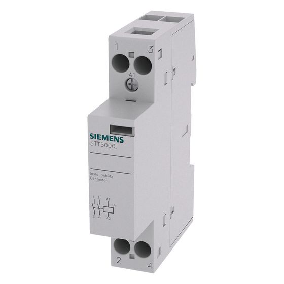Siemens INSTA-Schütz 5TT5000-2 2 Schließer 20A 230V 24V AC/DC 1 TE IP20 5TT5000-2