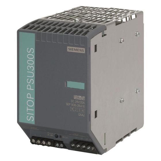 Siemens SITOP PSU300S Stromversorgung 24V 20A 480W 3-phasig Schraubanschluss IP20 145x90x150mm 6EP14362BA10